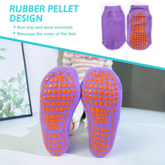 Toddler Grips Ankle Socks, Non Slip Socks for Kids, Low Cut Anti-Skid Floor Socks for 1-3 Years Baby Boys and Girls, 8 Pairs
