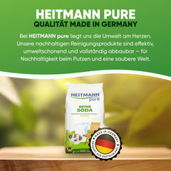 HEITMANN pure Pure soda: Ecological Multi-Purpose Cleaner for The Household, Addition to Detergent and Cleaning Agent, 1 x 500 g