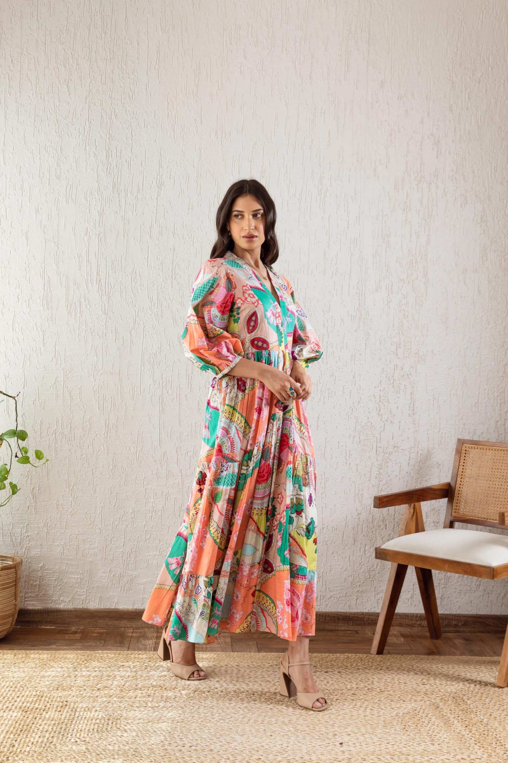 GRECIILOOKS Women Midi-Maxi Dresses | Short-Long Dress | Floral Print | Every Occation Dress for Women