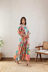 GRECIILOOKS Women Midi-Maxi Dresses | Short-Long Dress | Floral Print | Every Occation Dress for Women
