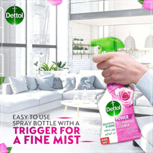 Rose-scent Dettol Power all purpose cleaner spray bottle with green trigger sprayer