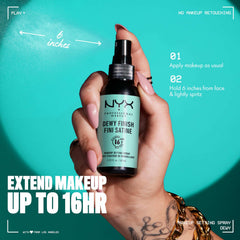 NYX Professional Makeup | Dewy Finish Setting Spray - Lightweight, Holds Makeup Up to 16 Hours - 60ml, Dewy Finish - No. 02