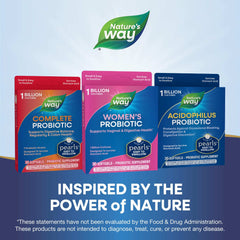 Nature's Way Probiotic Pearls Women's, 1 Billion Live Cultures, 30 Softgels