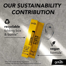 Eyebrow and edge styling gel carton with vegan formula and recyclable folding box, got2b.