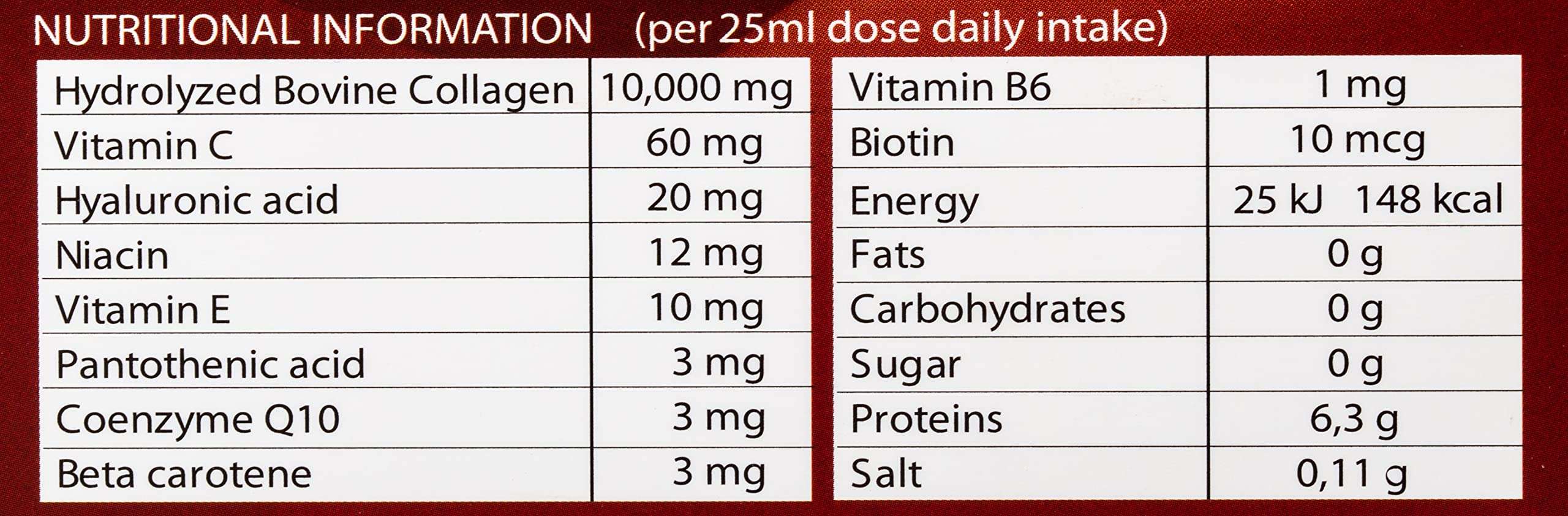 Sunshine Nutrition Platinum Collagen Derma Shot (20 Bottles X 25 Ml Each) | Premium Collagen Drink For Skin Care | Strawberry Flavor
