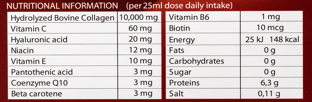 Sunshine Nutrition Platinum Collagen Derma Shot (20 Bottles X 25 Ml Each) | Premium Collagen Drink For Skin Care | Strawberry Flavor