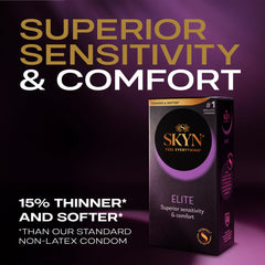 SKYN Elite – 36 Count – Ultra-Thin, Lubricated Latex-Free Condoms