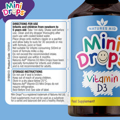 Natures Aid Vitamin D3 400Iu Drops, 50 ml