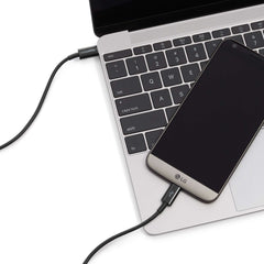 USB-C to USB-C 2.0 Fast Charger Cable, 480Mbps Speed, USB-IF Certified, for Apple iPhone 15, iPad, Samsung Galaxy, Tablets, Laptops, 3 Foot (0.9M), Black