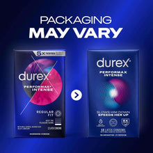 Condom packaging boxes, Durex Performax Intense, regular fit (may vary)
