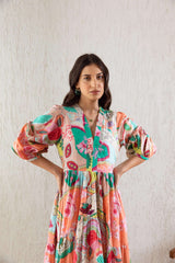 GRECIILOOKS Women Midi-Maxi Dresses | Short-Long Dress | Floral Print | Every Occation Dress for Women