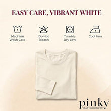 Folded off-white crew neck long-sleeve top, soft knit