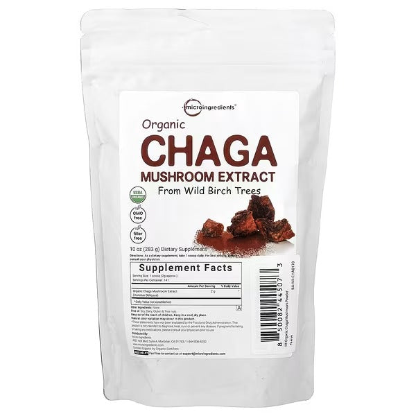 Micro Ingredients, Organic Chaga Mushroom Extract, 283 g (10 oz)