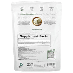 Micro Ingredients, Organic Slippery Elm Bark Powder, 1 lb (454 g)