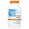 Ginkgo supplement bottle with orange cap and Extra Strength label, 120 mg veggie caps