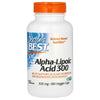 Alpha-lipoic acid 300 mg supplement bottle, orange cap, front label