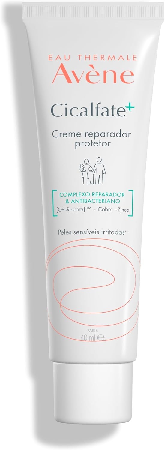 Avene Eau Thermale Avène Cicalfate+ Repairing Protective Cream - Soothes, Repairs, and Purifies The Irritated Skin - Fragrance-Free - 40ml Tube