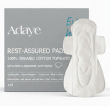 White ultra-thin sanitary pad with wings, shown front view on pack