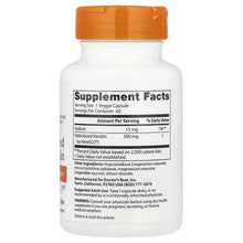Hydrolyzed Keratin supplement bottle back label with Supplement Facts panel