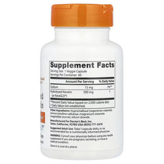Doctor's Best, Hydrolysed Keratin, 500 mg, 60 Vegetable Caps