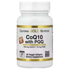 California Gold Nutrition CoQ10 with PQQ – 100 mg Ubiquinone USP – 60 Veggie Softgels – Energy, Heart & Cellular Support