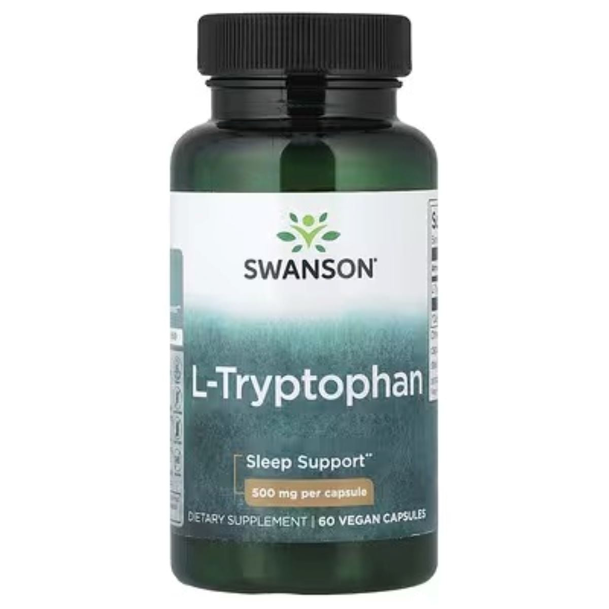 Swanson Vitamins L-Tryptophan 500 mg – 60 Capsules | Essential Amino Acid Supplement
