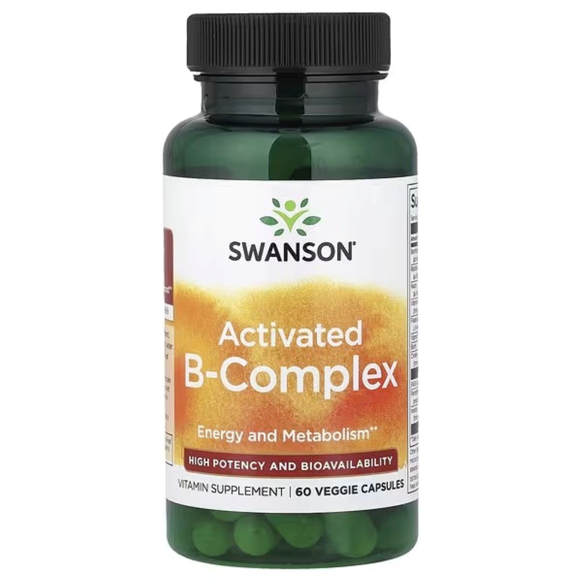 Swanson Vitamins Activated B-Complex, 60 Veggie Capsules