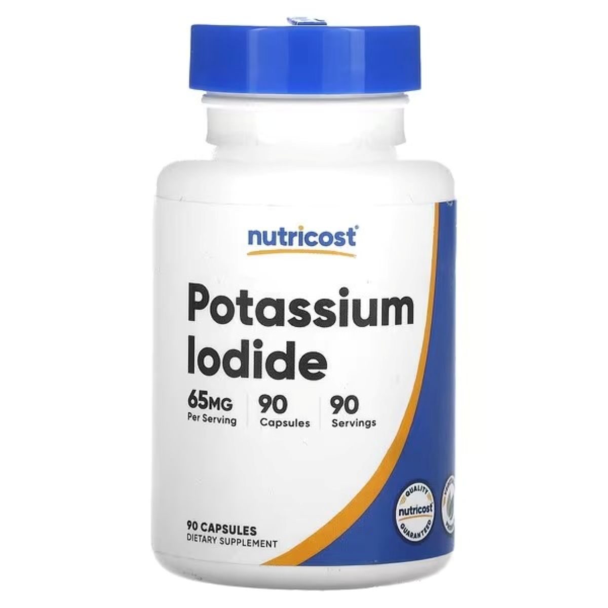 Nutricost Potassium Iodide 65 mg Capsules, 90 Capsules – High-Potency Potassium Iodide Supplement