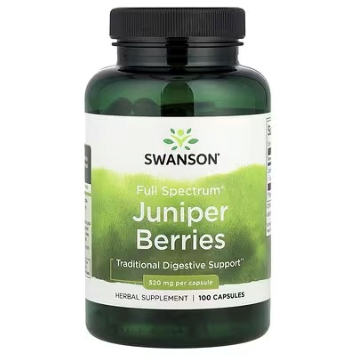 Swanson Vitamins Full Spectrum® Juniper Berries 520mg – 100 Capsules | Herbal Berry Supplement