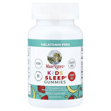 MaryRuth's Kids Sleep Gummies bottle with melatonin-free strawberry label