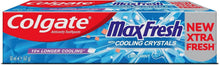 Colgate Max Fresh cooling mint gel toothpaste, travel size box, 50 ml
