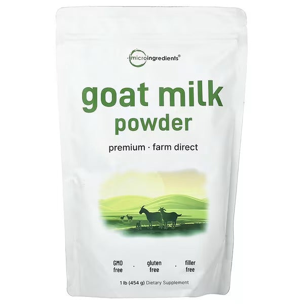 Micro Ingredients, Goat Milk Powder, 454 g (1 lb)