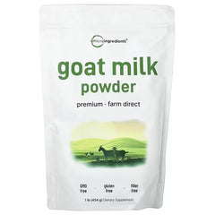 Micro Ingredients, Goat Milk Powder, 454 g (1 lb)