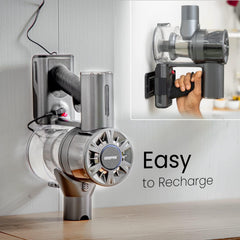 Geepas 2-in-1 Cordless Upright Handheld Stick Vacuum Cleaner - Rechargeable Powerful 22.2v Lithium Battery & LED Brush, for Hard Floor, Carpet, Home - Lightweight, Compact HEPA Filtration