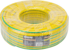 Geepas 1/2 PVC Hose- GWH61154| 50 M, 3-Layer Construction with High Flexibility| Ideal for, Gardening, Watering, Cleaning and other Outdoor and Indoor Uses| Yellow and green 1 Year Warranty
