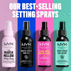 NYX Professional Makeup | Dewy Finish Setting Spray - Lightweight, Holds Makeup Up to 16 Hours - 60ml, Dewy Finish - No. 02
