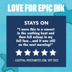 NYX PROFESSIONAL MAKEUP Epic Ink Liquid Eyeliner, Long-Lasting, Waterproof, 01 Black