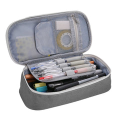 Procase Large Capacity Pencil Case, Student Stationery Holder and Zippered Desk Organizer for Pencils, Highlighters, Gel Pens, School Supplies for Students and Office Clerks