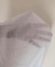 Natural beige unbleached cheesecloth fabric, sheer folded square