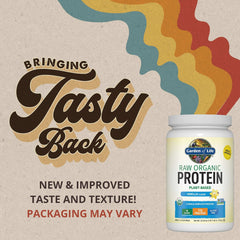 Garden of Life Raw Organic Protein Vanilla Powder, 20 Servings - Certified Vegan, Gluten Free, Organic, Non-Gmo, Plant Based Sugar Free Protein Shake With Probiotics & Enzymes, 4G Bcaas, 22G Protein