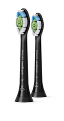 Philips Sonicare, Diamond Clean Replacement Brush Head,Black, HX6062/96 Pack of 2