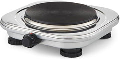 Geepas Stainless Steel Single Hot Plate, Indicator Light, GHP32023 1500W, Adjustable Temperature Control, Overheat Protection,2 Years Warranty, Silver