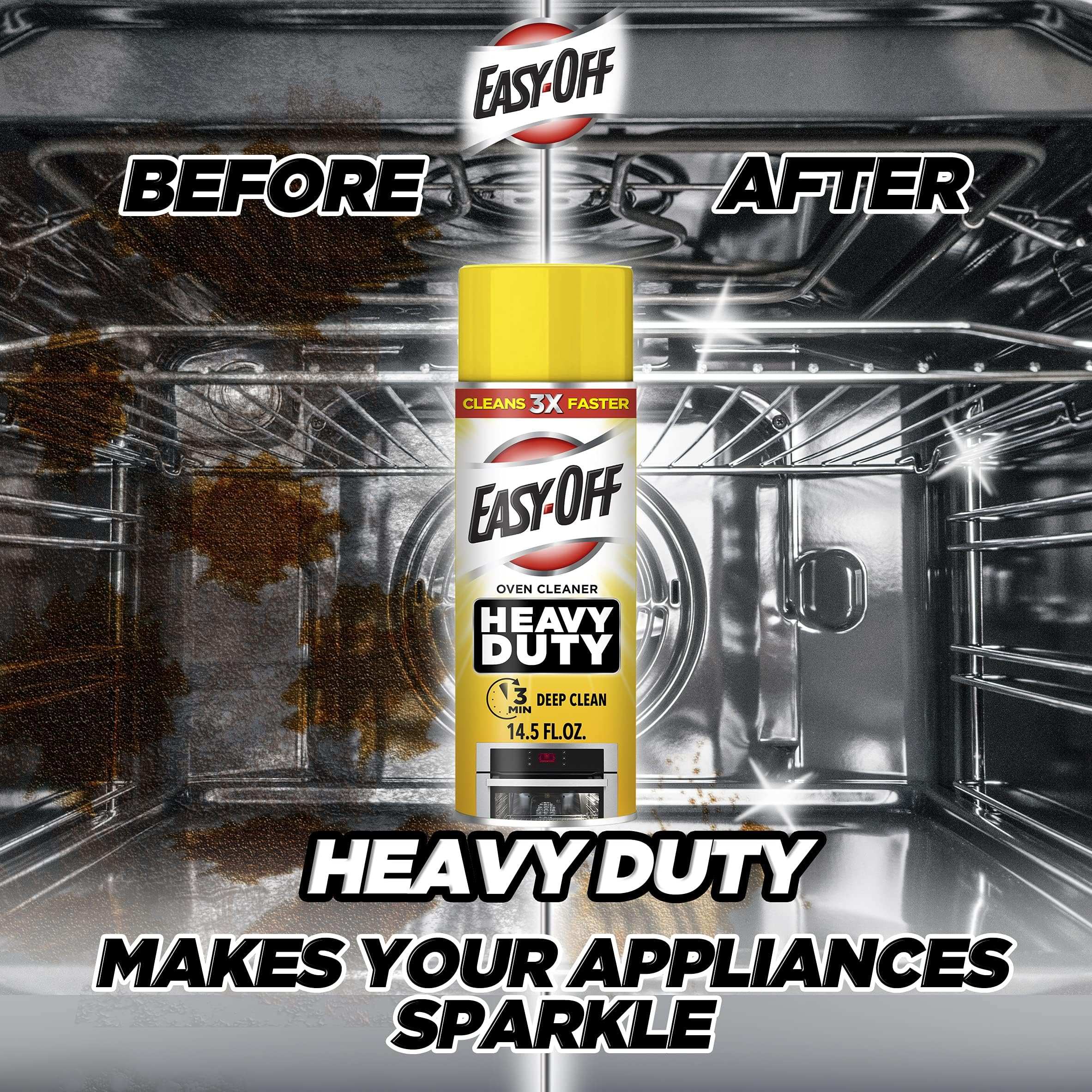 Easy Off Heavy Duty Oven Cleaner Regular Scent 14 oz, 14.5 oz (Pack of 1)