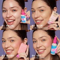 NYX Professional Makeup The Face Glue Setting Spray, Makeup Setting Spray, Upto 24 Hours Makeup Wear, Light-Weight & Long- wear, Transfer-Resistant & Waterproof, 60 ml
