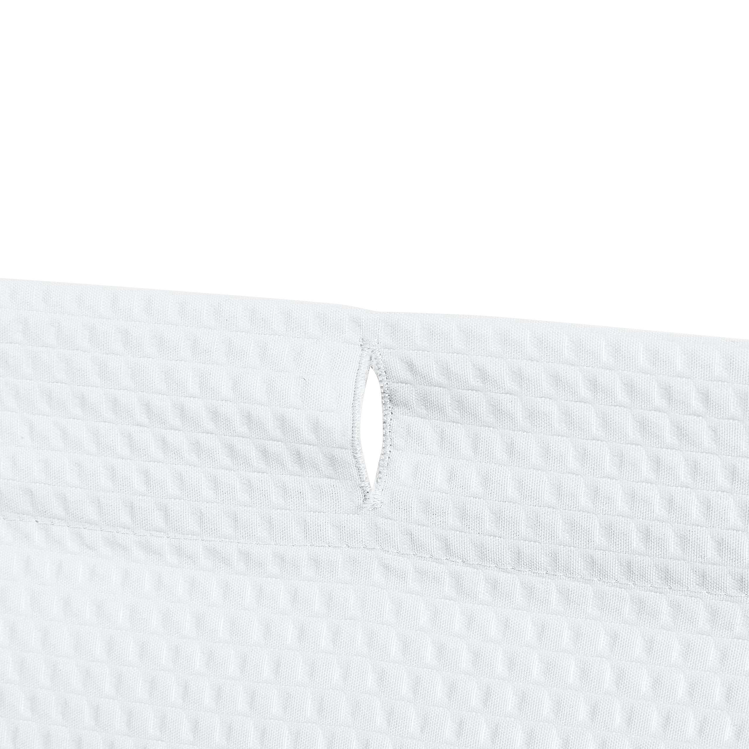 Lightweight Super Soft Easy Care Microfiber Waffle Texture Shower Curtain , 1.83 M x 1.83 M, White