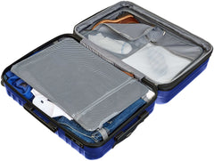 Premium Hardside Spinner Luggage with Built-In TSA Lock - 24-Inch (60cm), Material: Polycarbonate, Blue