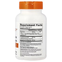 Doctor's Best, CoQ10 L-Carnitine Magnesium, 90 Veggie Caps