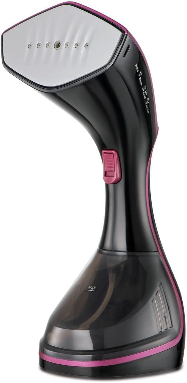 BLACK+DECKER Handheld Garment Steamer, 1600W, Ceramic Soleplate, Digital LED, Fast Heat-Up, 240ml Removable Tank, Vertical/Horizontal Use, Auto Shut-Off, 3 Accessories Included | HSTD1600-B5