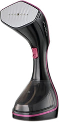 BLACK+DECKER Handheld Garment Steamer, 1600W, Ceramic Soleplate, Digital LED, Fast Heat-Up, 240ml Removable Tank, Vertical/Horizontal Use, Auto Shut-Off, 3 Accessories Included | HSTD1600-B5