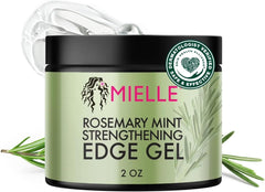 Mielle Organics Rosemary Mint Strengthening Edge Gel For Sleeking And Taming Hair, 57 g, White